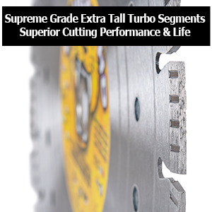 concrete saw diamond blade 14 inch tall segments