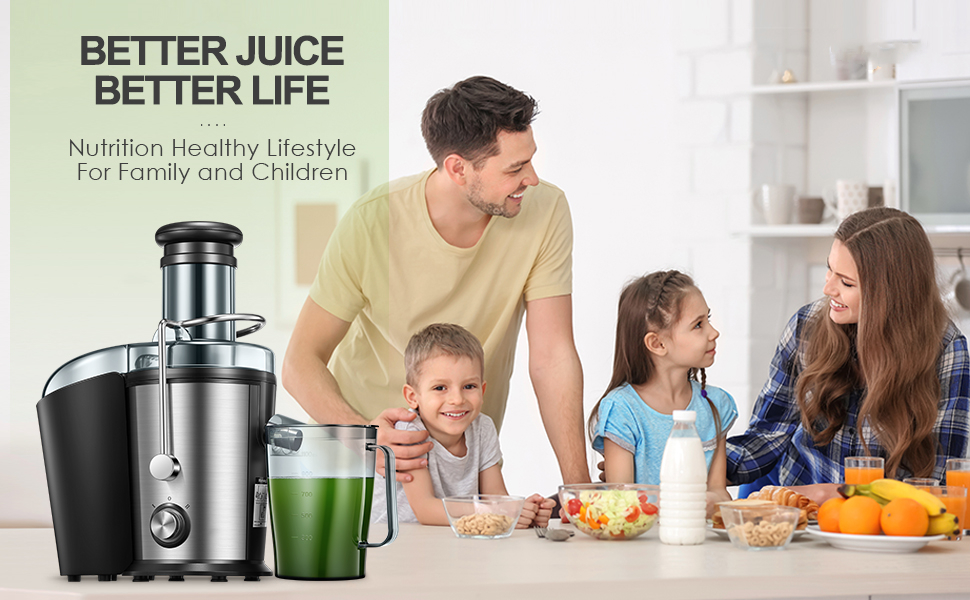 Juicer Machines, 800W Centrifugal Juicer with 75MM Big