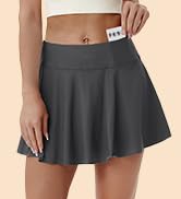 BUBBLELIME 2 Styles 5" XXS-XL Women's UPF 50+ Adjustable Running Skort with Pockets Active Tennis...
