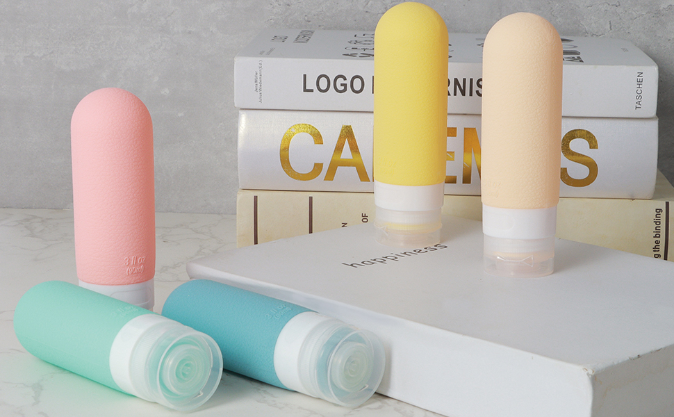 travel shampoo and conditioner bottles