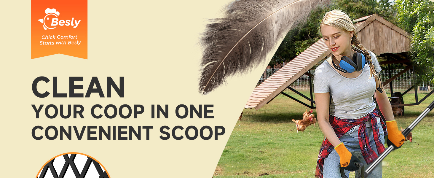 chicken poop scooper