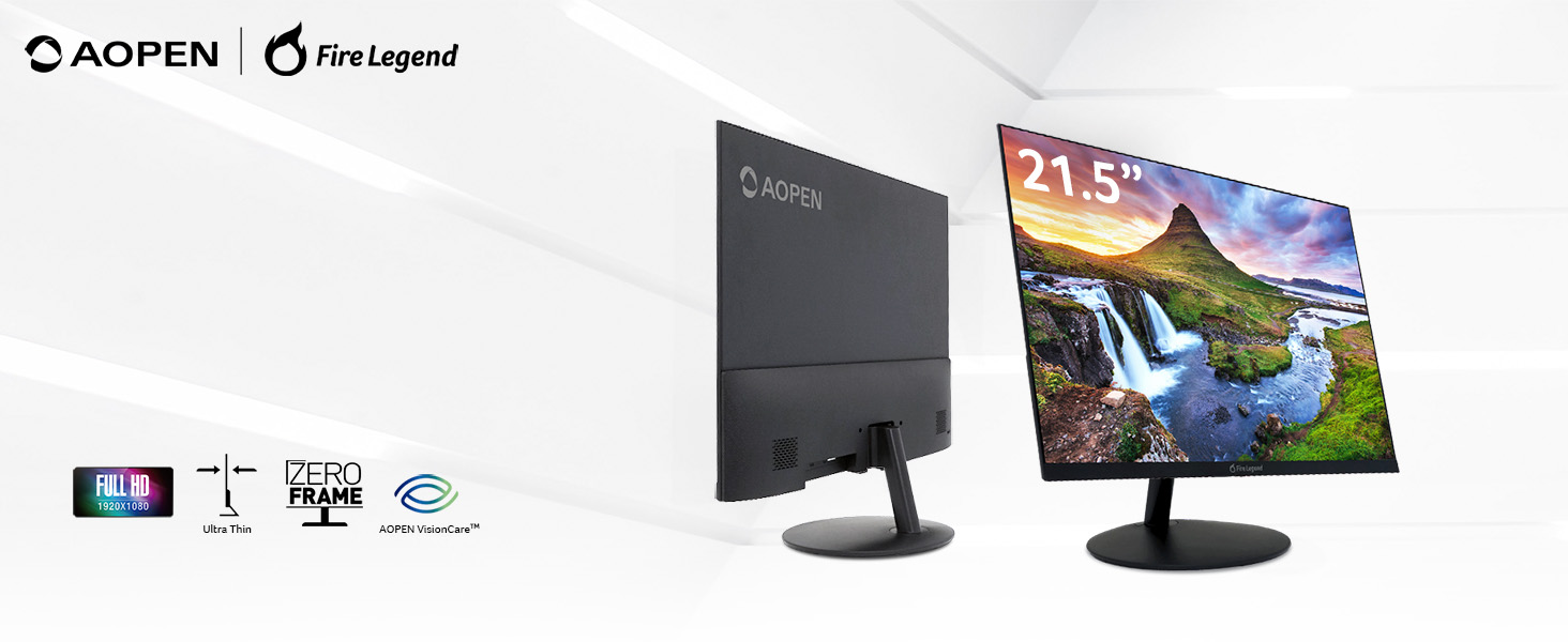 Amazon.com: AOPEN 22SA2Q Hbi 21.5" Full HD (1920 x 1080) Zero-Frame ...