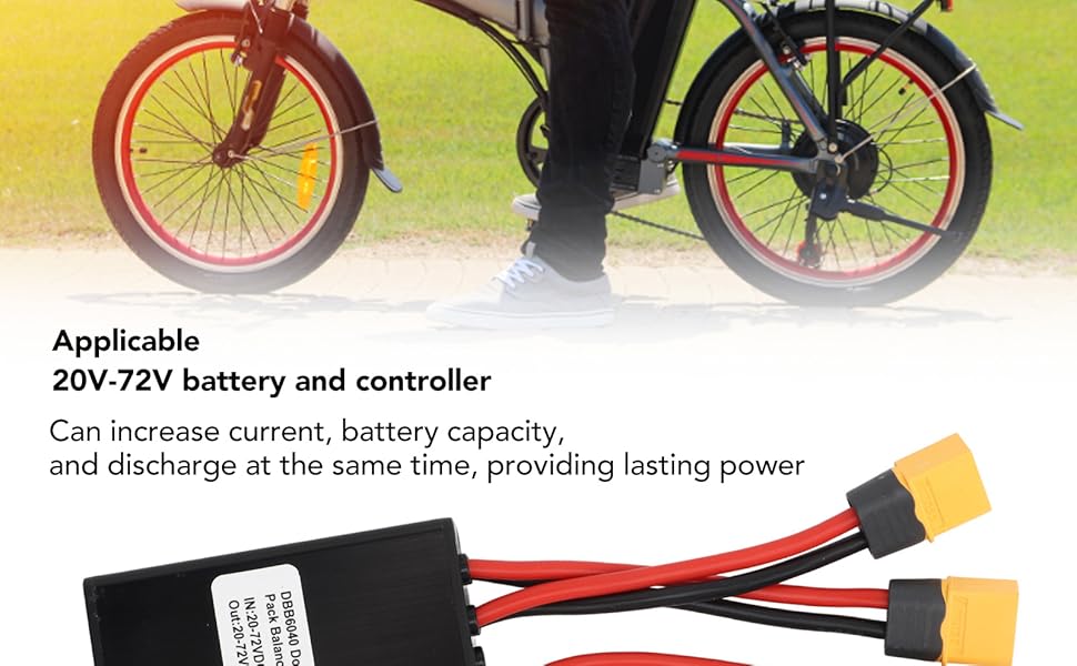 Dual Battery Connector, EBike Dual Battery Discharge Converter 20V72V