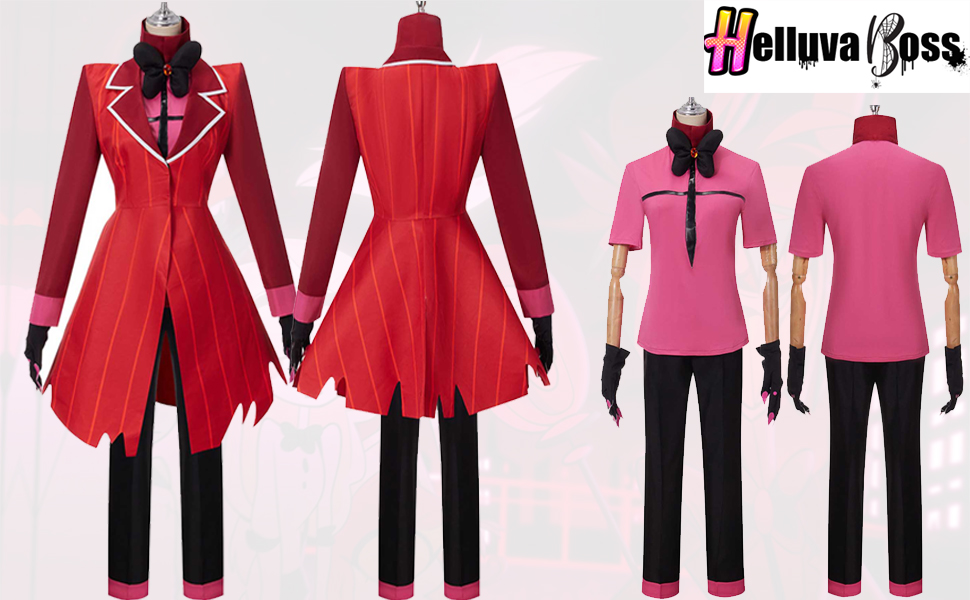 Amazon.com: Alastor Cosplay Costume Halloween Cosplay Jacket Coat Pants ...