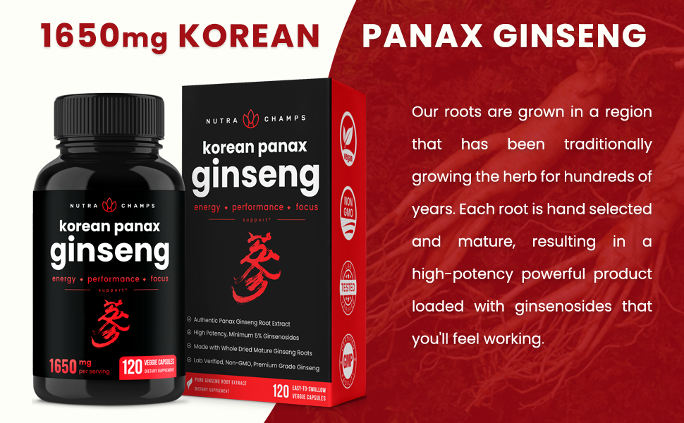 korean panax ginseng extract supplement