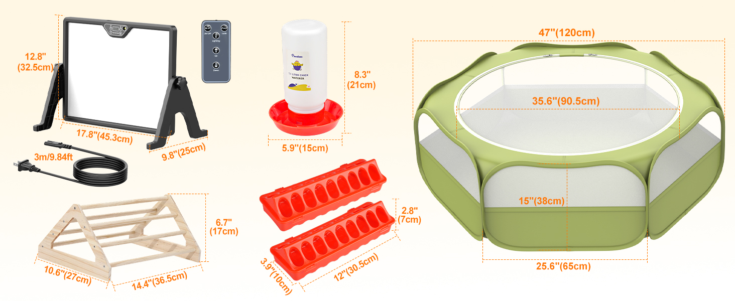 chicken brooder box for chick starter kit, pet cage tent, brooders heating plate