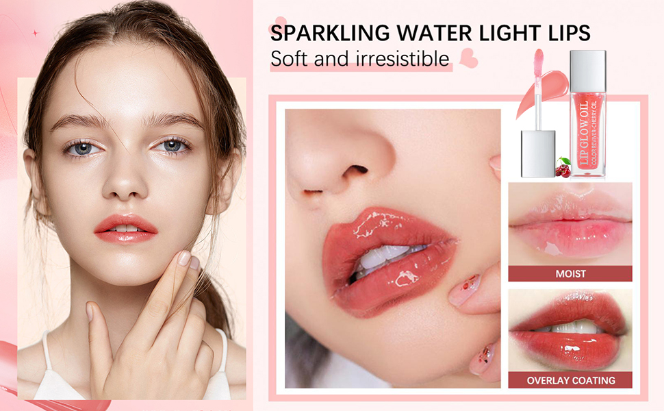 Plumping Lip Oil, Hydrating Lip Gloss Tinted Lip Balm