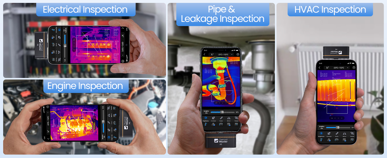 Thermal Camera for Android/iOS, P3 Thermal Imaging Camera