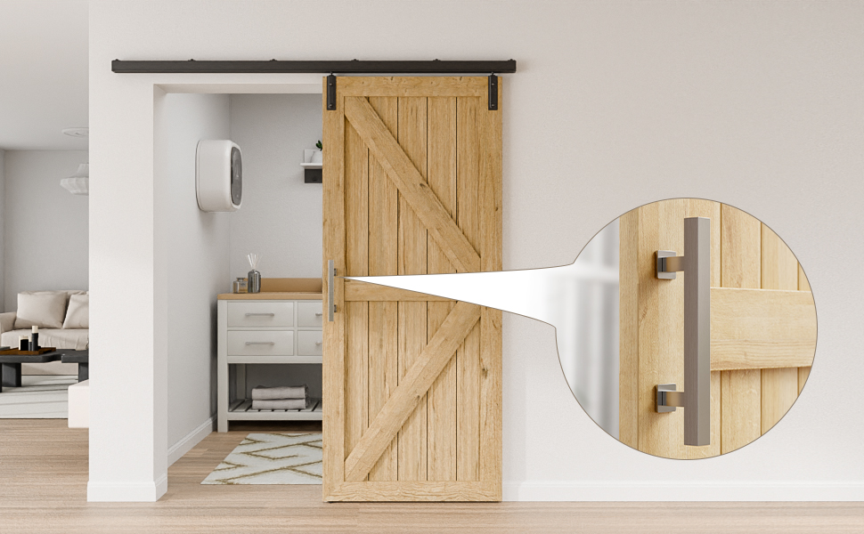 stainless door handle double side