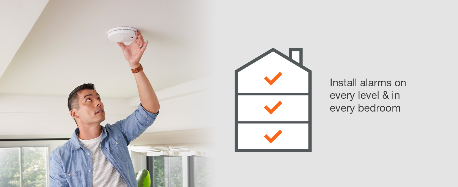 Installing the smoke alarm