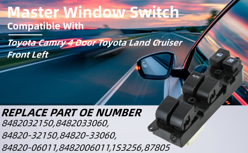 1995yve Window Switch- Toyota 4Runner Back Door Power Window