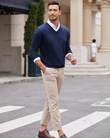 COOFANDY Men's Turtleneck Jumpers Long Sleeve Roll Neck Tops for Men Basic High Neck T Shirts Lightweight Turtle Neck Sweater Pullover 26 8464 NB