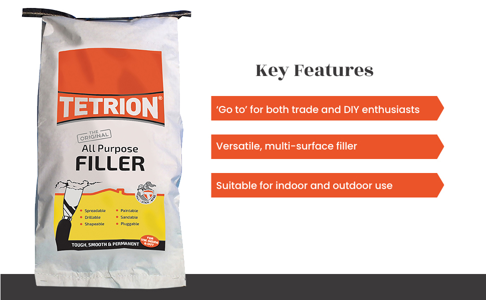 Tetrion Powder All Purpose Filler 5Kg Amazon.co.uk DIY & Tools
