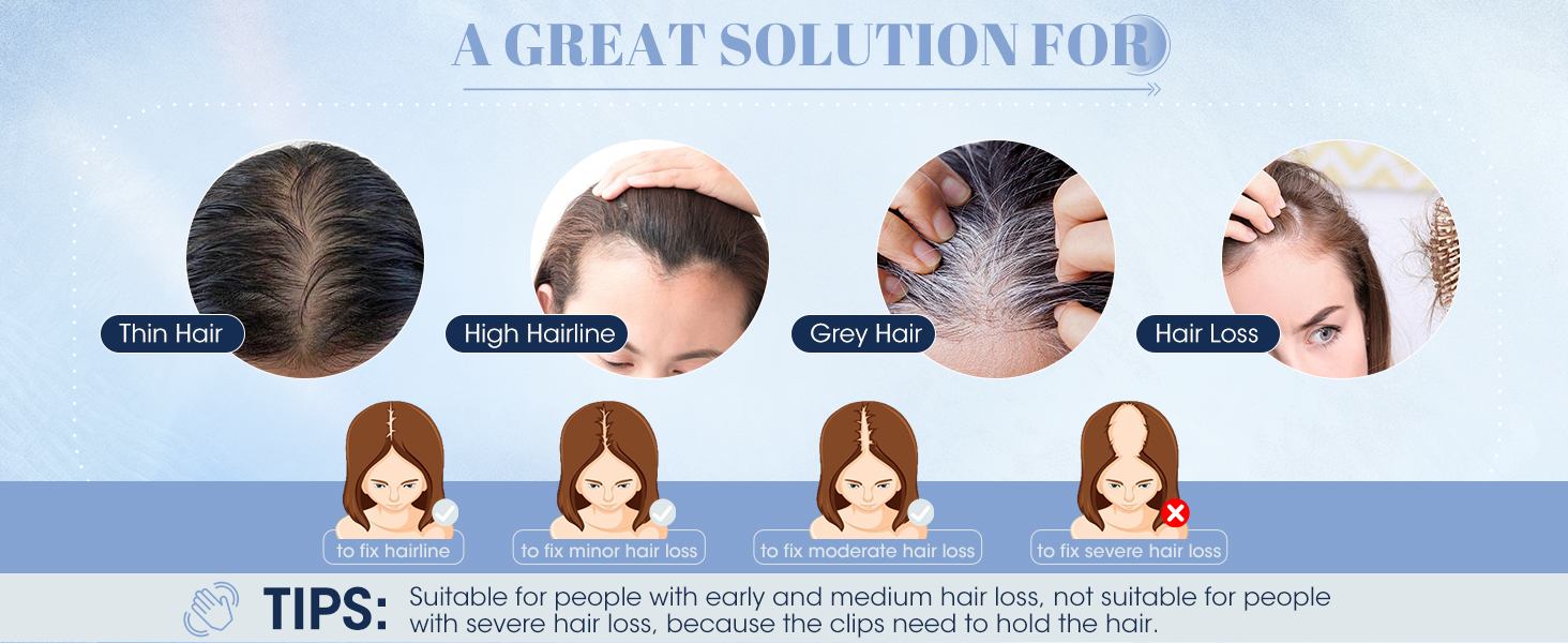 Real Human Hair Pieces for Women