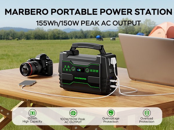 Amazon.com : MARBERO 100W Solar Powered Generator with 30W
