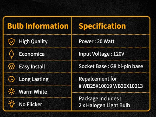 Light Bulb for GE Microwave Oven