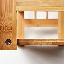 RELAX4LIFE Portaspezie Da Tavolo Con 3 Ripiani In Bambù, Scaffale Salvaspazio Per Spezie Da Cucina, Organizer E Contenitore Con Grande Capacità E Altezza Regolabile, 41 X 18 X 50 Cm, Legno Naturale 15 1