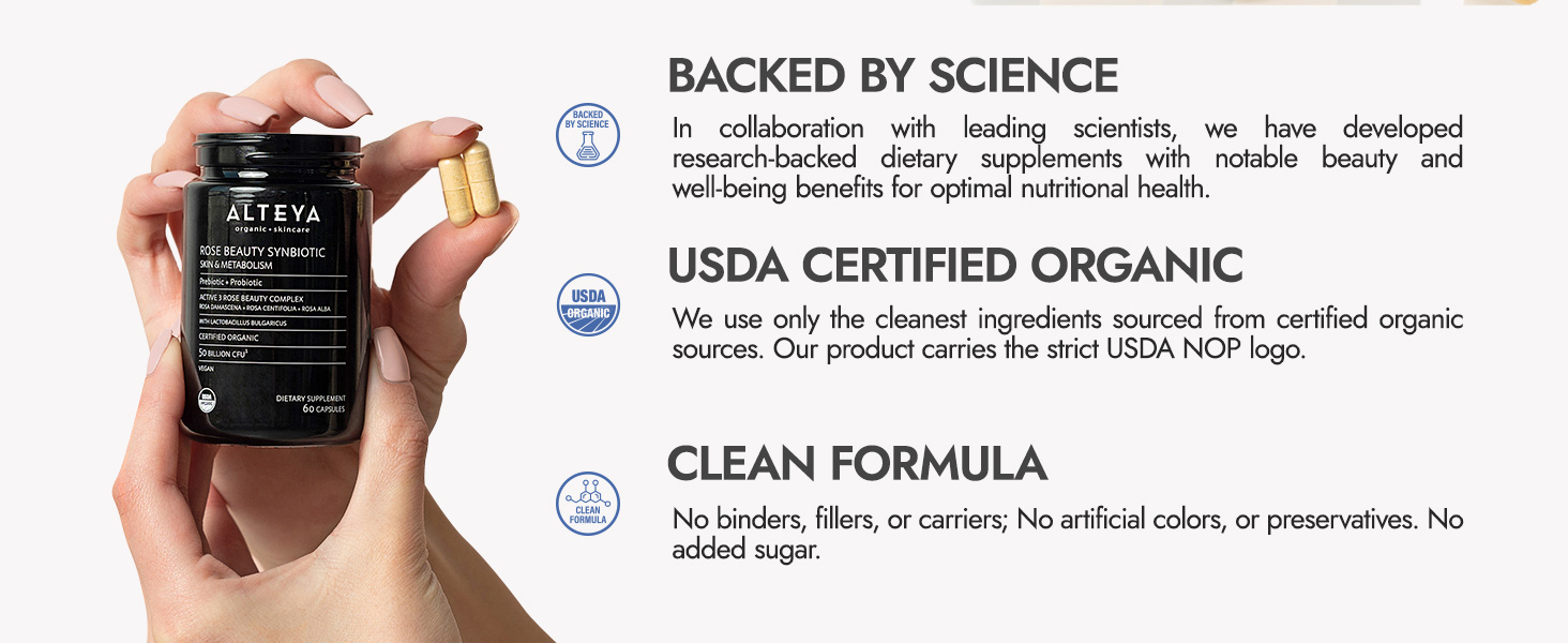 probiotic, prebiotic, beauty, alteya organics,