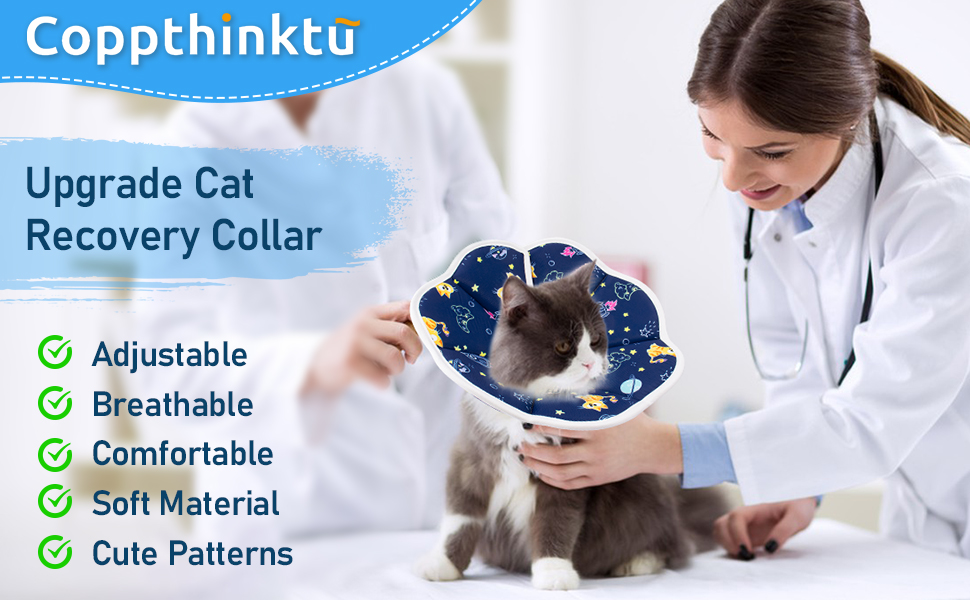 Cat Cone Collar Soft Cone for Cats Cat Recovery Collar, Adjustable Pet Cone Cat