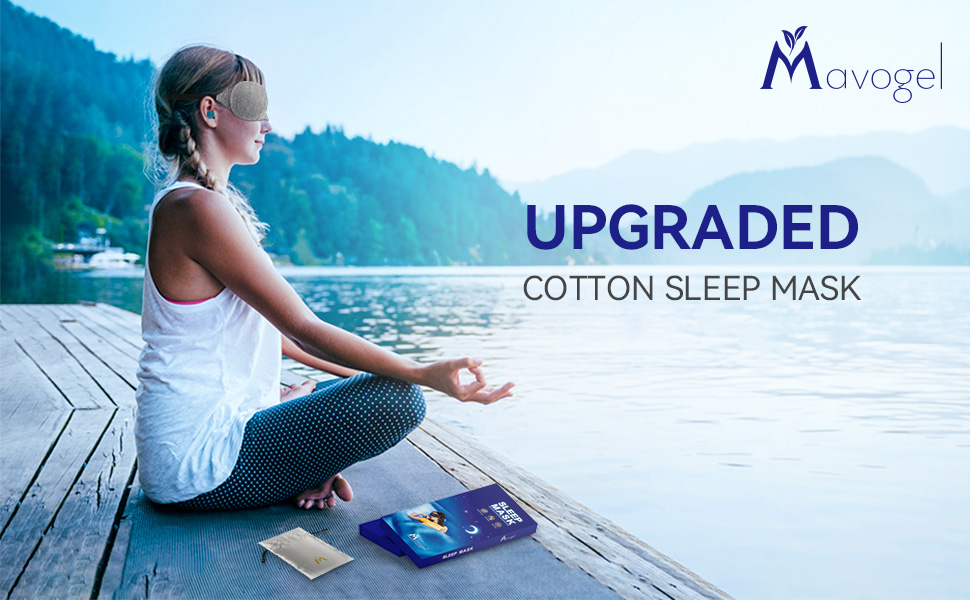 Upgraded cotton sleep mask
