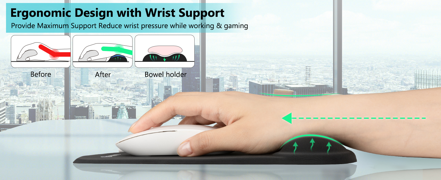 mouse pad wrist support