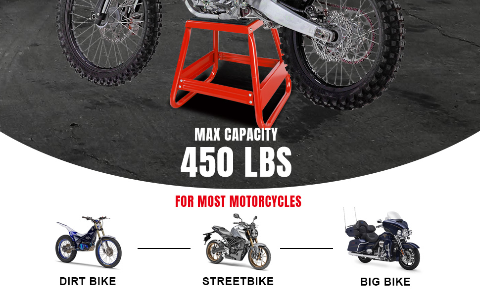 motorcycle stand 450lb dirt bike lift for repairs storage