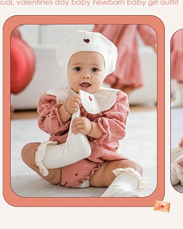 my first valentines day baby girl outfit