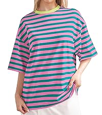★RAIVE★ Stripe Oversized Tshirt VW5ME618_2color Stripe Oversized T-shirt VW5ME618_2color - 레이브