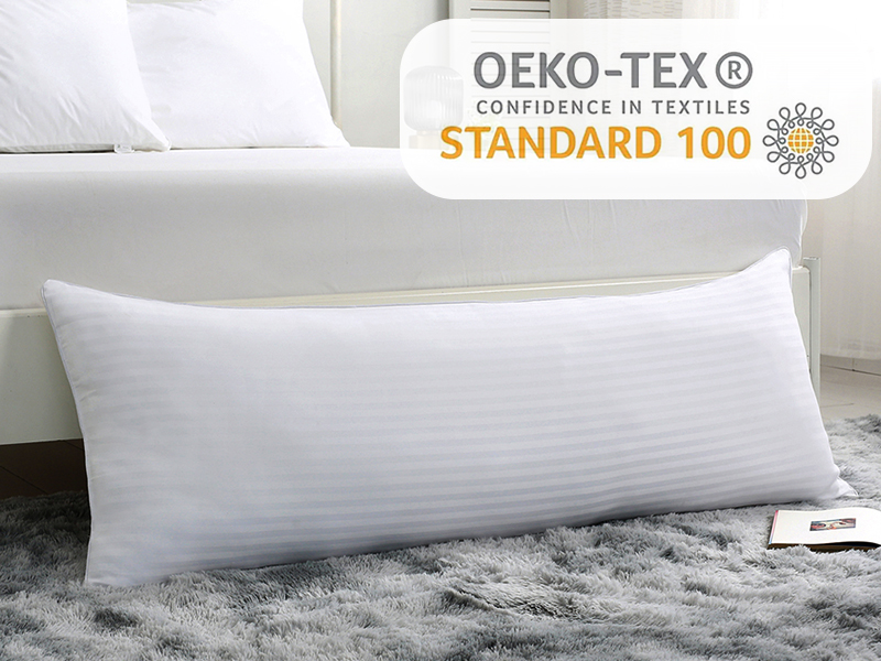 YUGYVOB Cooling Body Pillow for Adults Satin Stripe Full Body Pillow