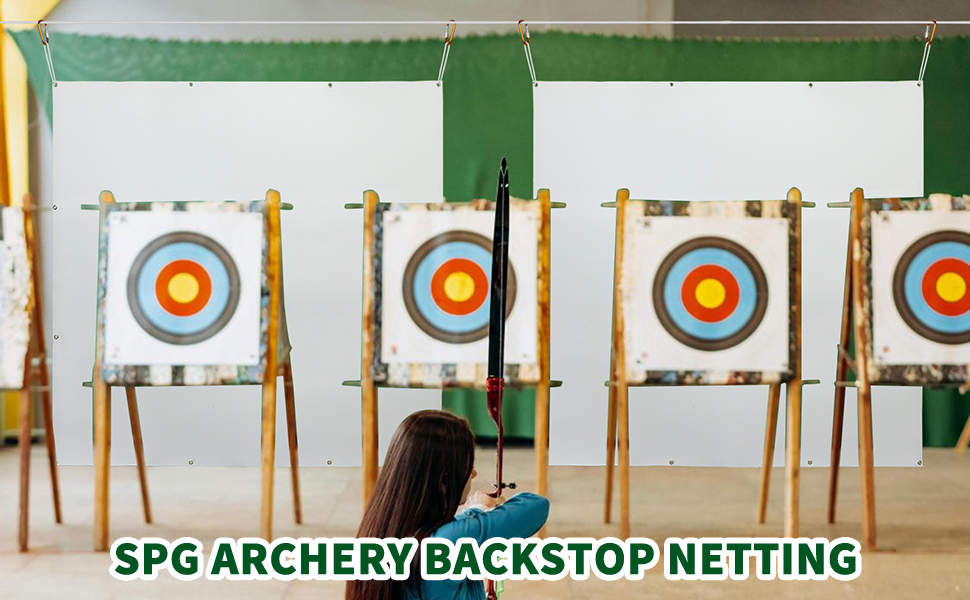SPG Reinforced Archery Backstop Netting 5 x 5 ft Archery