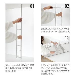 【新品未使用】LOWYA ロウヤ　カナレット　デラックス　水切りラック Amazon｜LOWYA ロウヤ 突っ張り 水切りラック キッチン