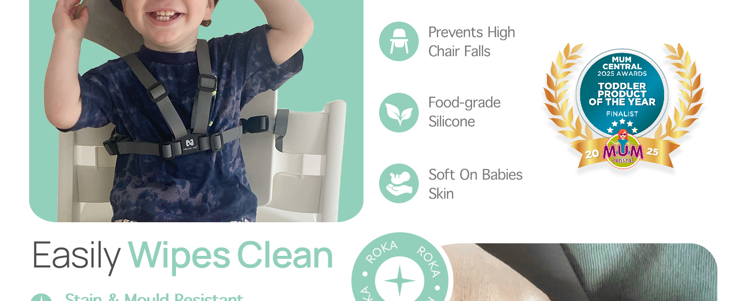 Roka Harness adjustable 5 point straps for Tripp Trapp