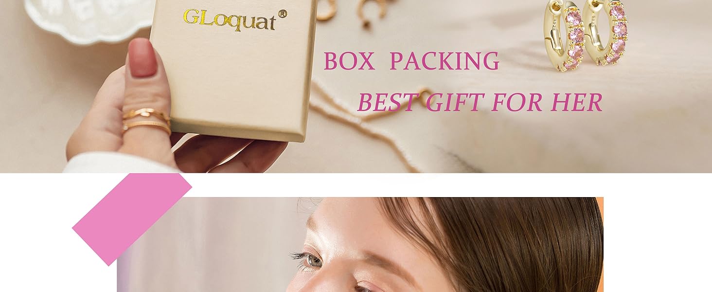 Pink Diamond Crystal Earring