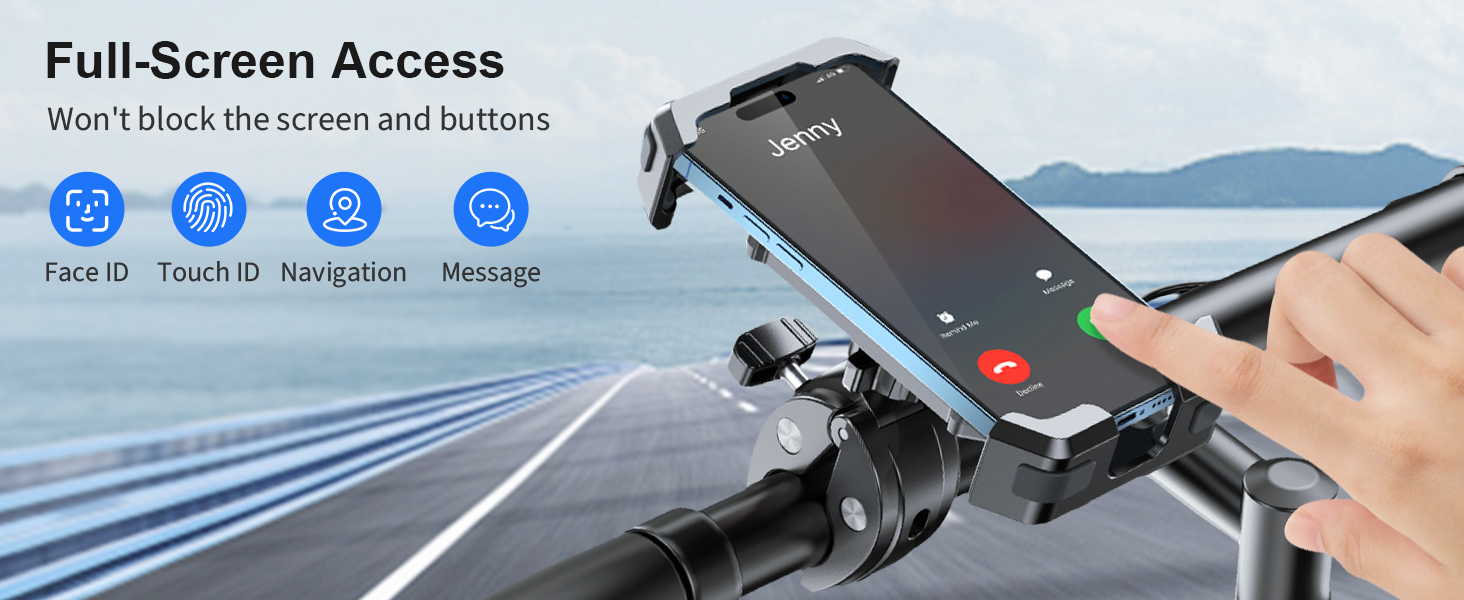 CIRYCASE Bike Phone Holder, [3s Install & Ultimate Antivibration