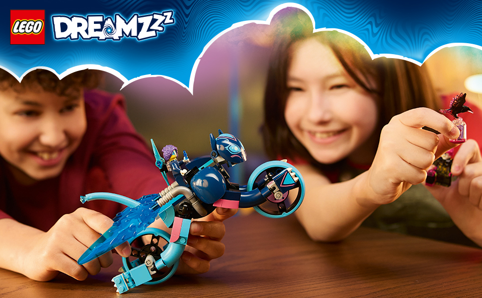 LEGO DREAMZzz Koci motocykl Zoey, Figurka Kota do