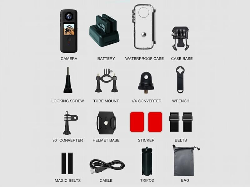 4K action camera handheld vlogging camera sport camera