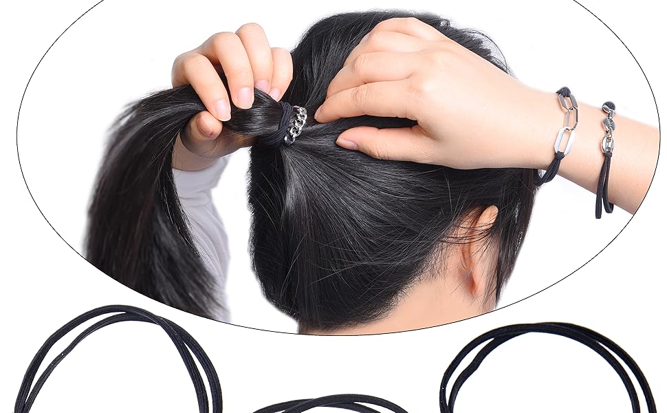 hair ties tie bracelet elastic women bracelets 