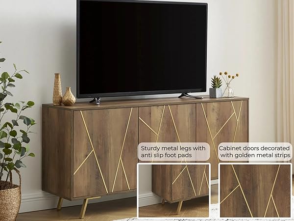 Amazon.com: EDYO LIVING Mid Century Modern TV Stand for 65
