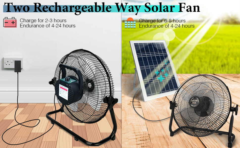 solar powered fan