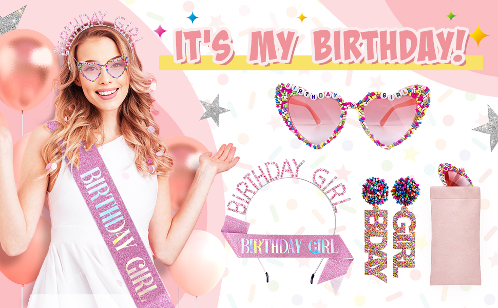 birthday girl sunglasses for women girls