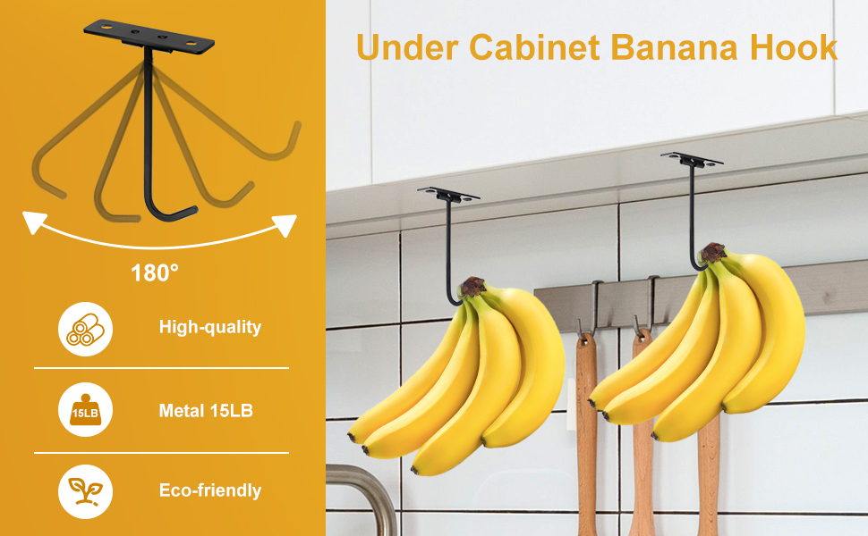 DAJIANG Banana Hook, Metal Banana Hanger Under to