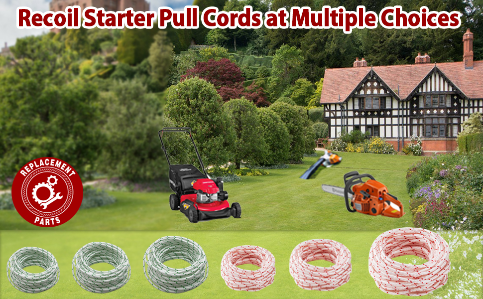 Starter Pull Rope Recoil Starter Rope Pull Cord Compatible