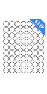 1 Circle - 63UP-Single Sheet