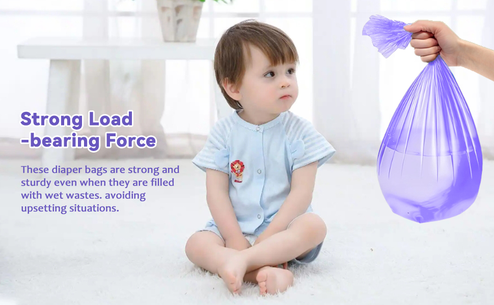 8-Pieces Nappy Bin Refills(Purple)