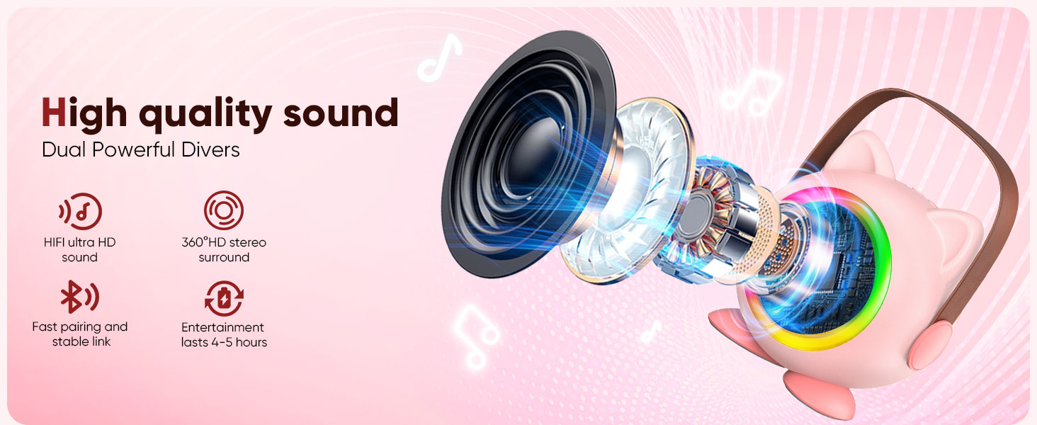 Mini Karaoke Machine Toy for Kids