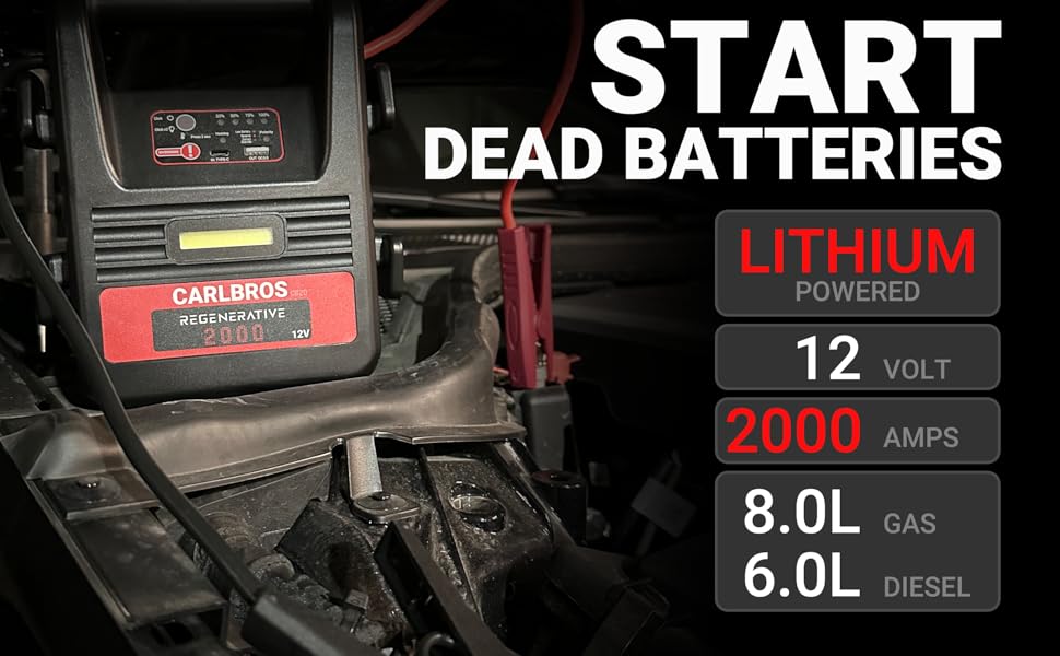 CARLBROS CB20 Battery Jumper Starter Portable, 2000A Car