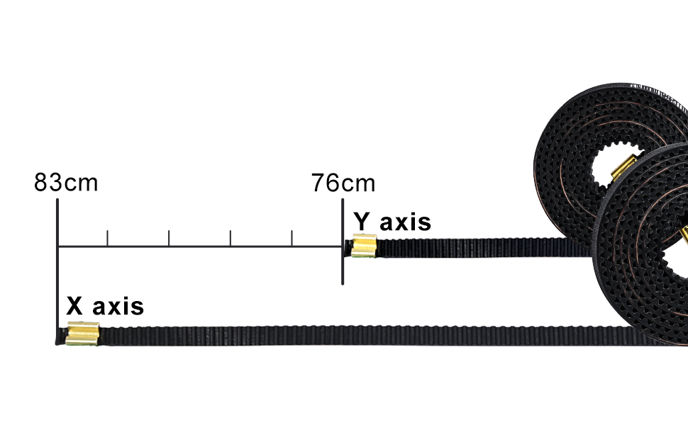 Creality Ender 3 S1 X+Y Timing Belts Kit X-axis Synchronous Belt and Y-axis Synchronous Belt kit for Creality Ender 3 S1,Ender 3 S1 Pro 3D Printer Accessories Parts 18 Ender-3 V3 SE