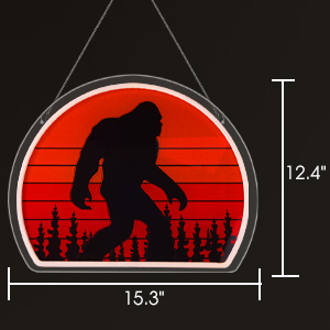 Funny Bigfoot Gifts for Men Light Up Sign for Man Cave Garage Decor