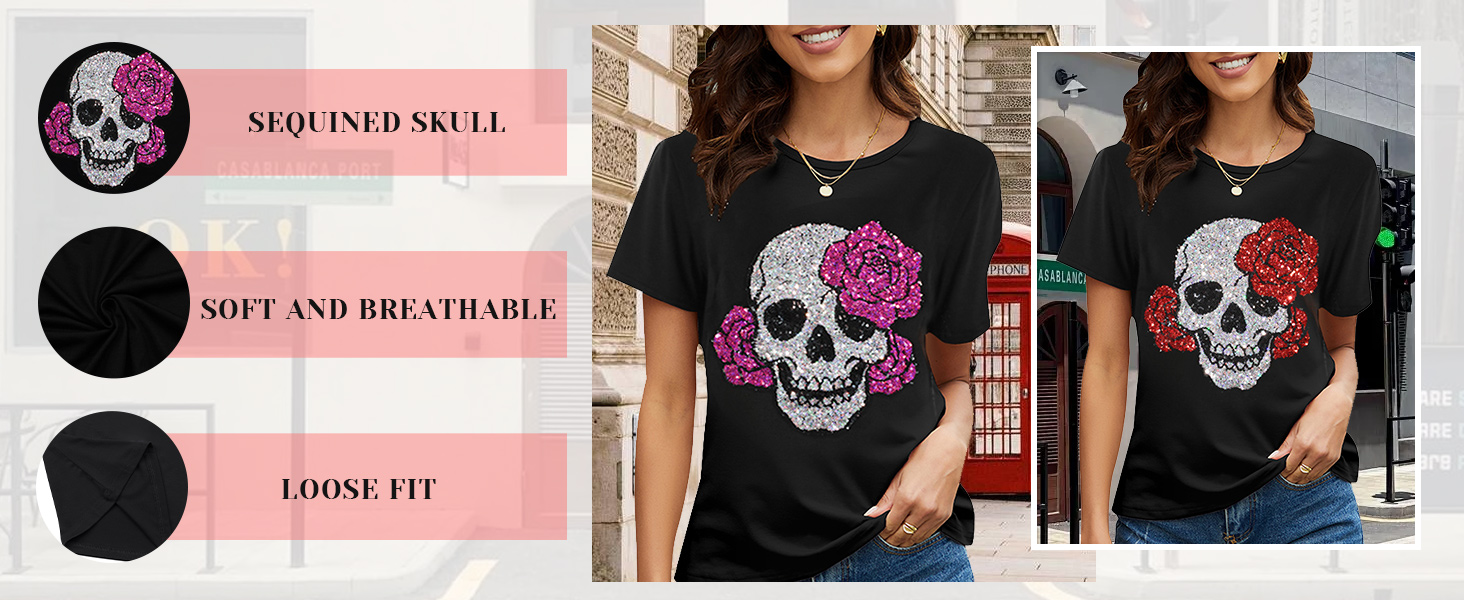 PESION Short Sleeve Shirts for Women Casual