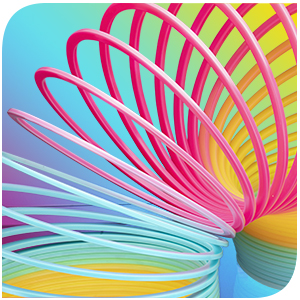 Giant Rainbow Big Toy Springs Birthday Party Favors Plastic Bulk Coil Spring Toys for Kids Prizes